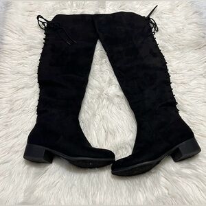Soda Black Over the Knee Boots Women Size 6